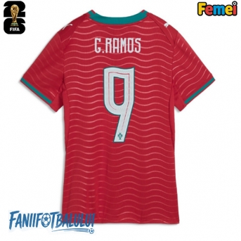 Portugalia Goncalo Ramos #9 Echipament de Fotbal Replică Mondial 2026 Femei Acasa